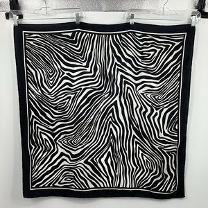 Vintage 80’s Avon Zebra Print Scarf 34 x 34